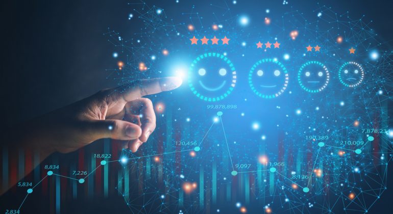 Technology,Customer,Assessment,Concept,A,Close-up,Picture,Of,A,Businessman